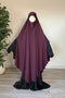 MAXI khimar à FENTES en SOIE DE MEDINE - IMAYZA