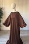 ABAYA Manches Ballon SOIE DE MEDINE - Assya - IMAYZA