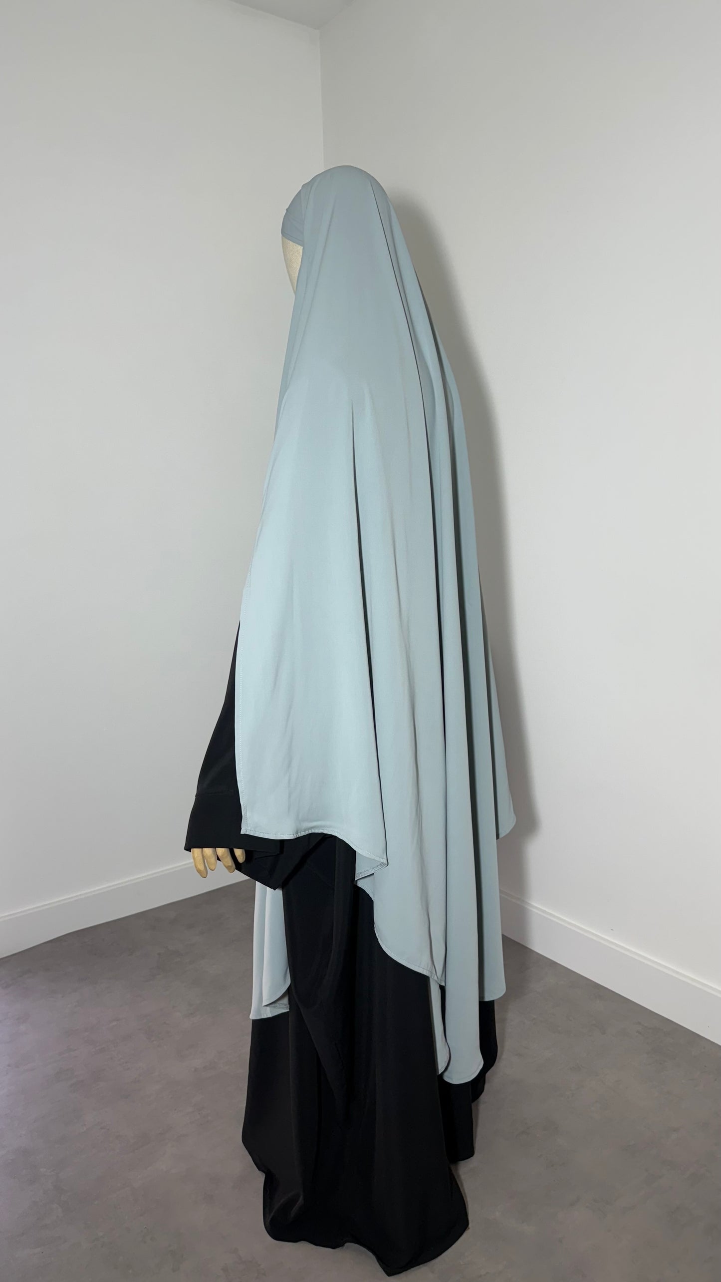 Maxi khimar à fentes en Soie de Medine