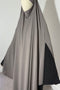 MAXI khimar à FENTES en SOIE DE MEDINE - IMAYZA