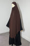 MAXI khimar à FENTES en SOIE DE MEDINE - IMAYZA