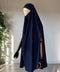 Khimar à FENTES en SOIE DE MEDINE Mi-Long - IMAYZA