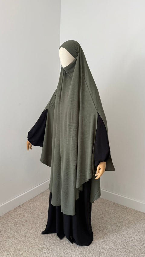 MAXI Khimar à FENTES en JAZZ premium - IMAYZA