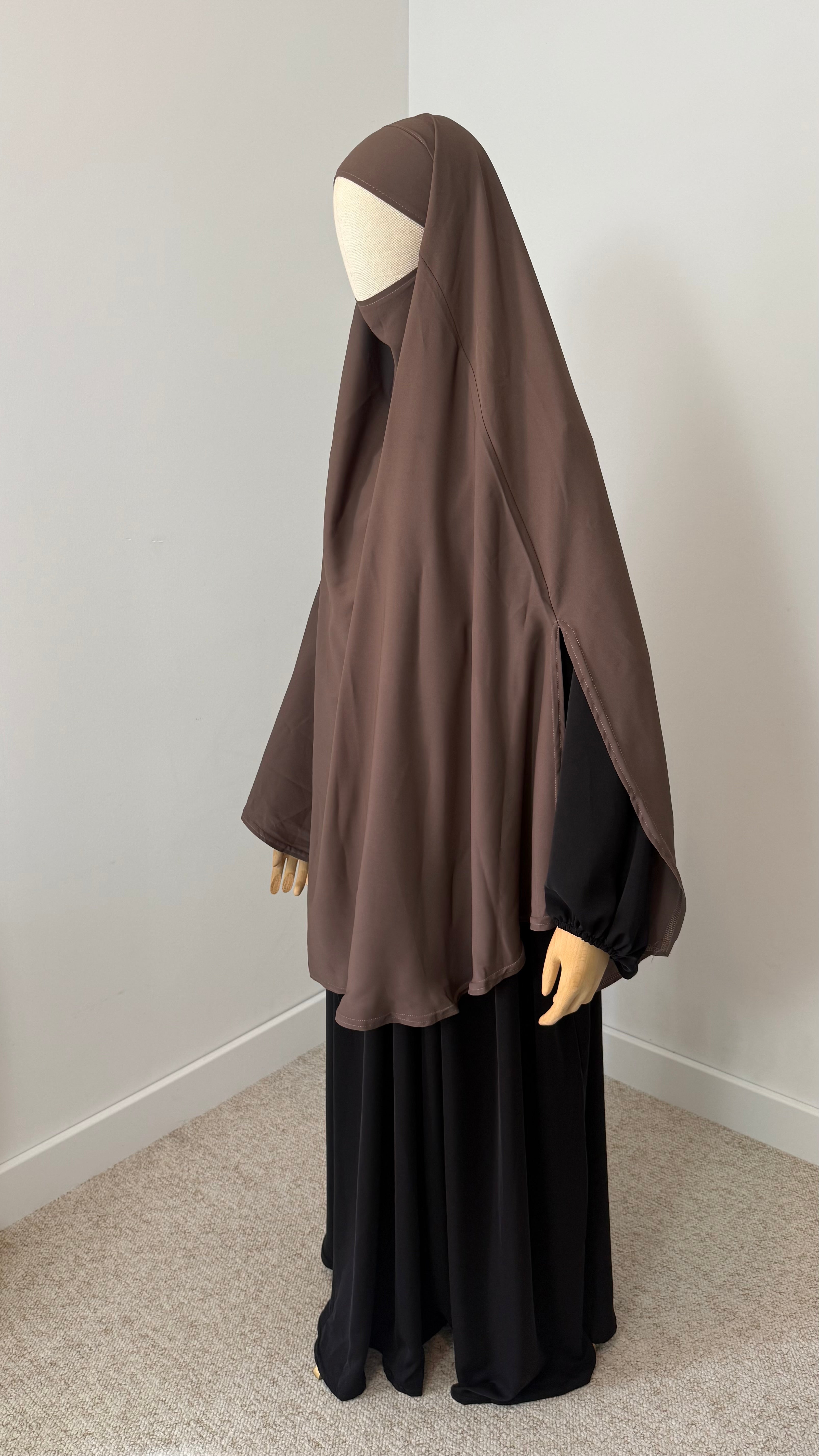 Khimar à fentes en soie de Medine
