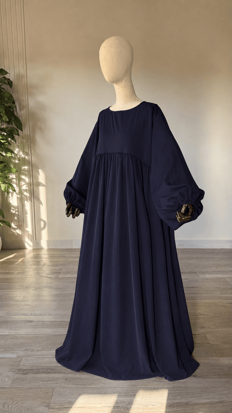 ABAYA Manches Ballon SOIE DE MEDINE - Assya - IMAYZA
