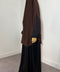 Khimar à FENTES en SOIE DE MEDINE Mi - Long - IMAYZA