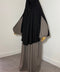 Khimar à FENTES en SOIE DE MEDINE Mi - Long - IMAYZA