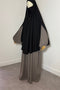 Khimar à FENTES en SOIE DE MEDINE Mi - Long - IMAYZA
