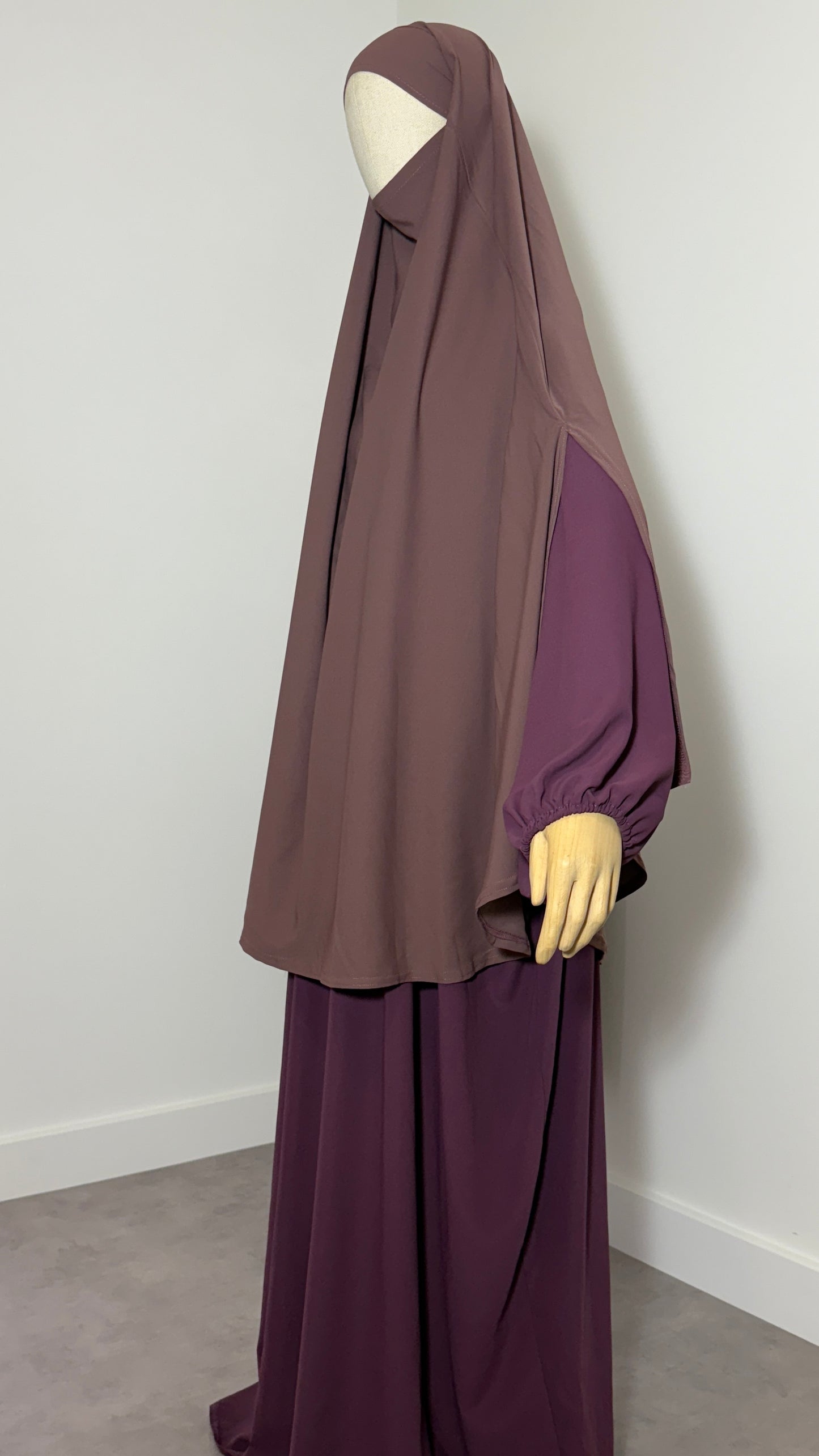 Khimar à fentes en soie de Medine