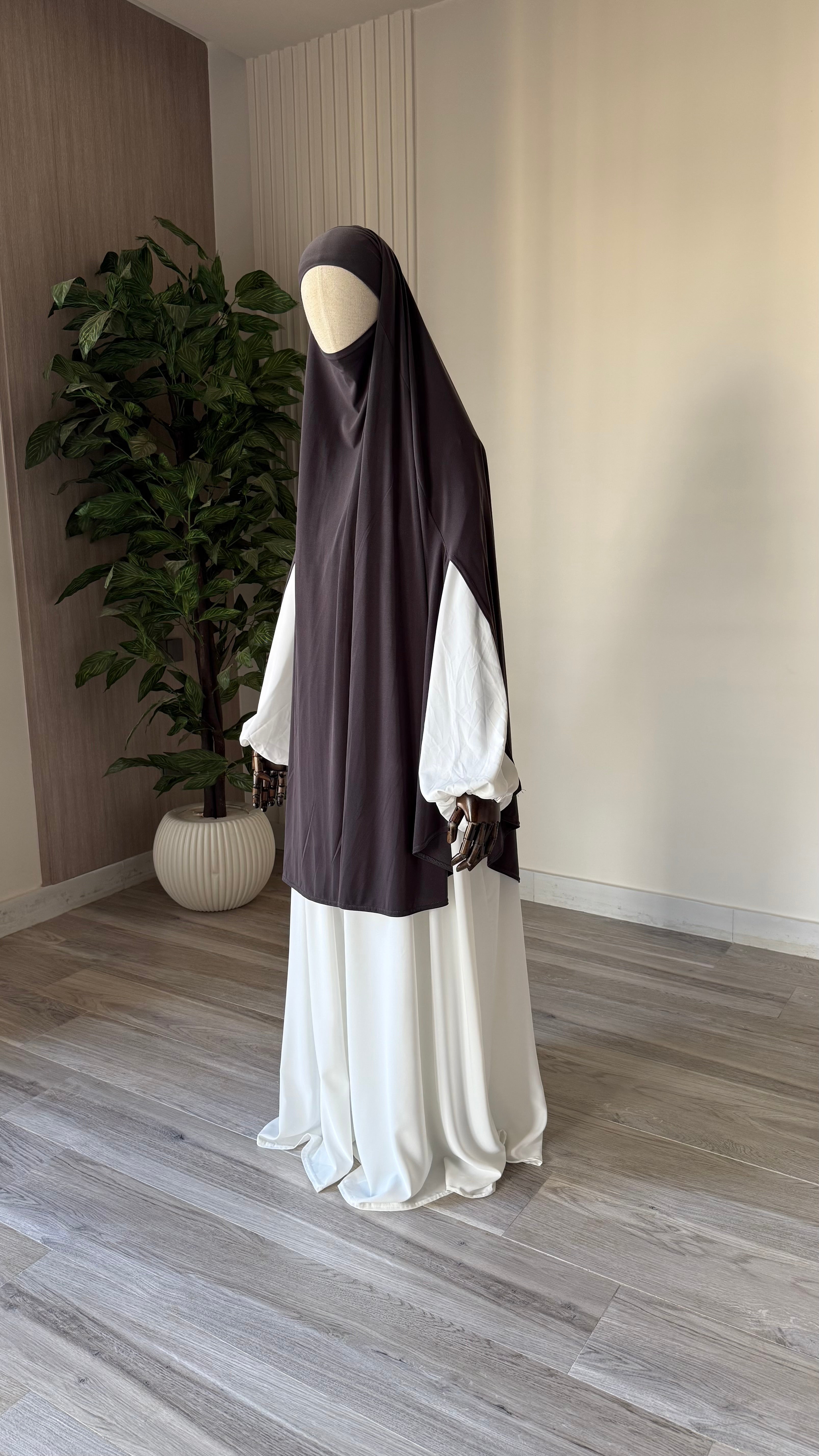 Khimar à fentes Jersey