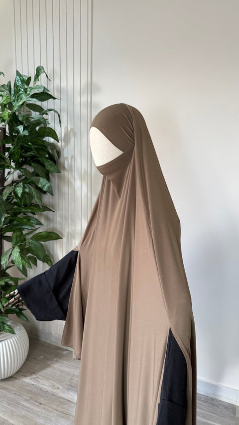 MAXI Khimar Fentes Jersey Premium - IMAYZA