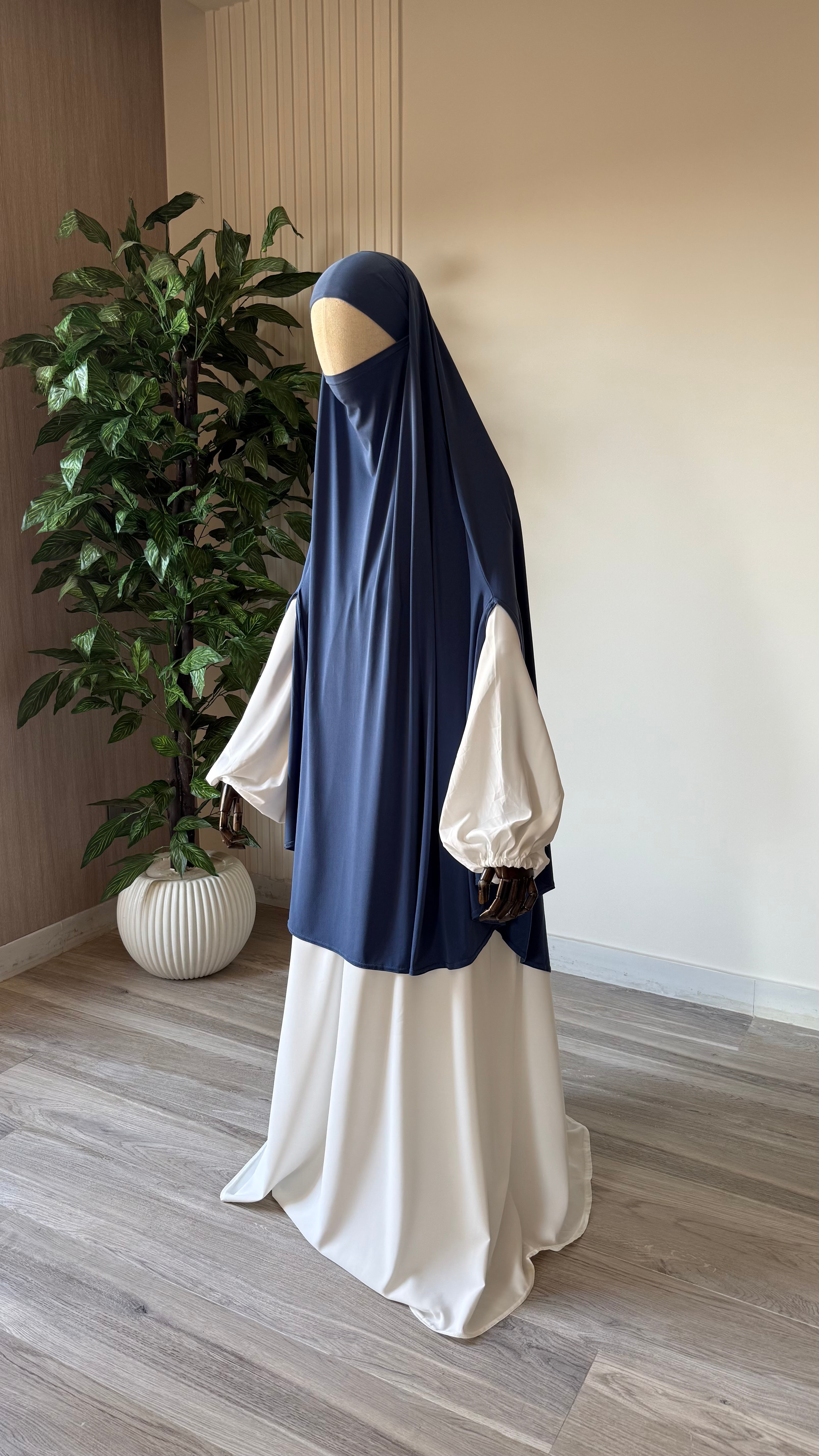 Khimar à fentes Jersey