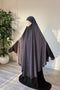 MAXI khimar à FENTES en SOIE DE MEDINE - IMAYZA