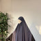 MAXI khimar à FENTES en SOIE DE MEDINE - IMAYZA