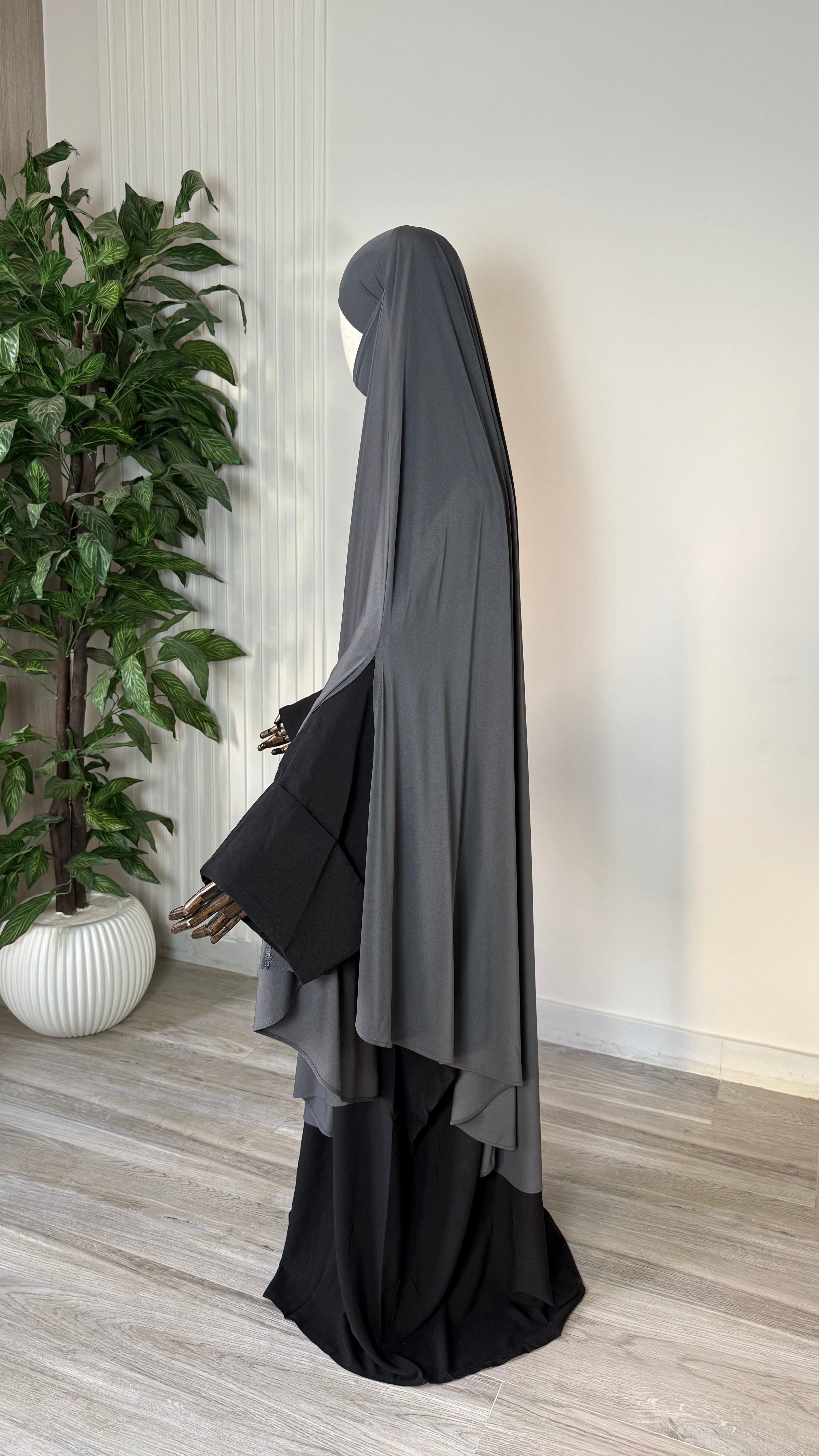 MAXI Khimar Fentes Jersey Premium