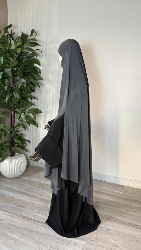 MAXI Khimar Fentes Jersey Premium - IMAYZA