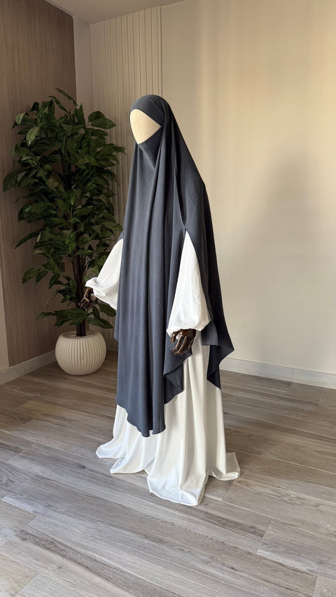 MAXI Khimar à FENTES en JAZZ premium - IMAYZA
