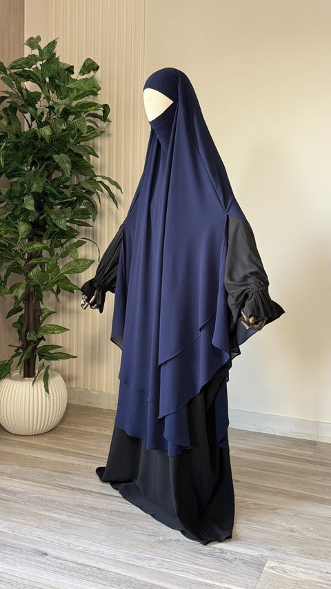 MAXI Khimar MOUSSELINE fentes - IMAYZA
