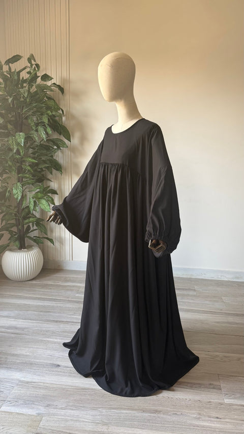ABAYA Manches Ballon SOIE DE MEDINE - Assya - IMAYZA