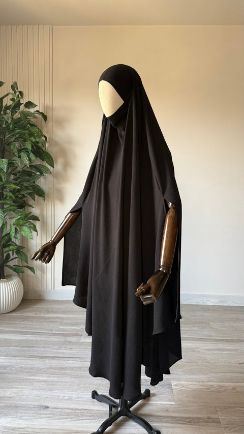 MAXI Khimar à FENTES en JAZZ premium - IMAYZA
