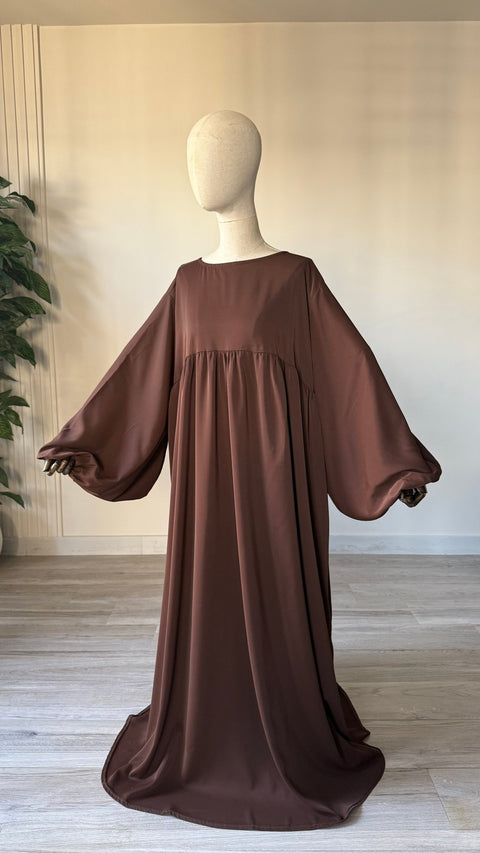 ABAYA Manches Ballon SOIE DE MEDINE - Assya - IMAYZA