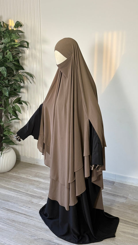 MAXI Khimar MOUSSELINE fentes - IMAYZA