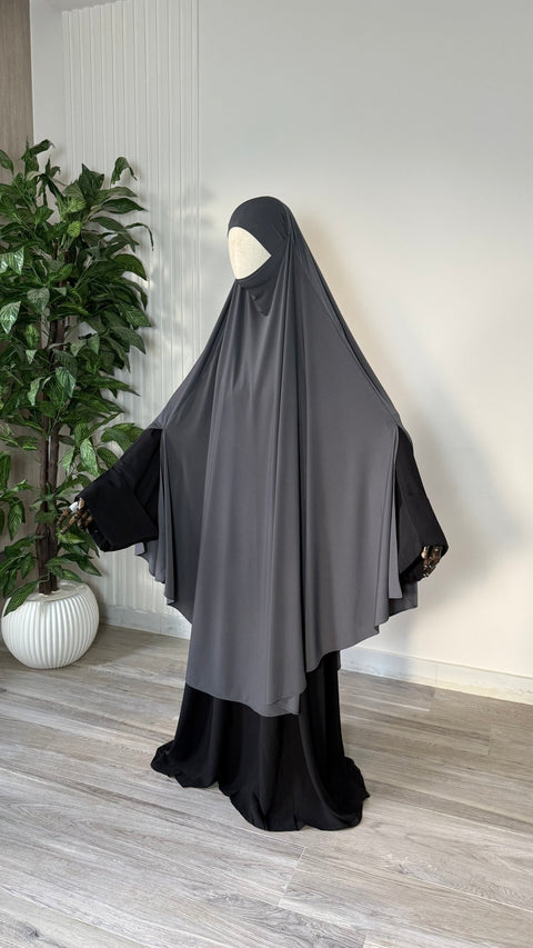 MAXI Khimar Fentes Jersey Premium - IMAYZA