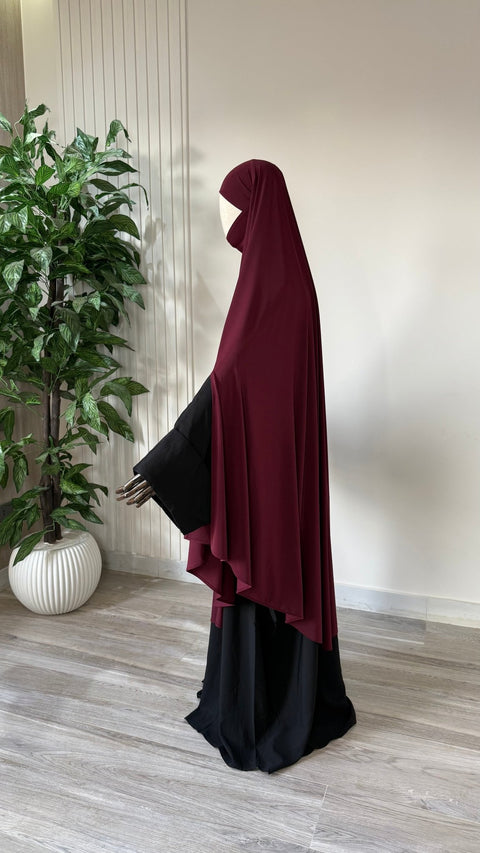 MAXI Khimar Fentes Jersey Premium - IMAYZA