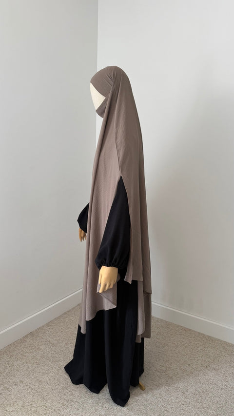 MAXI Khimar à FENTES en JAZZ premium - IMAYZA