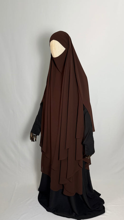MAXI Khimar MOUSSELINE fentes - IMAYZA