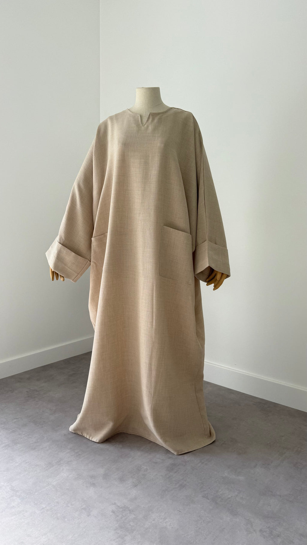 Linen Effect Abaya