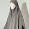 MAXI khimar à FENTES en SOIE DE MEDINE - IMAYZA