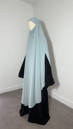 Maxi khimar with slits in Medine Silk
