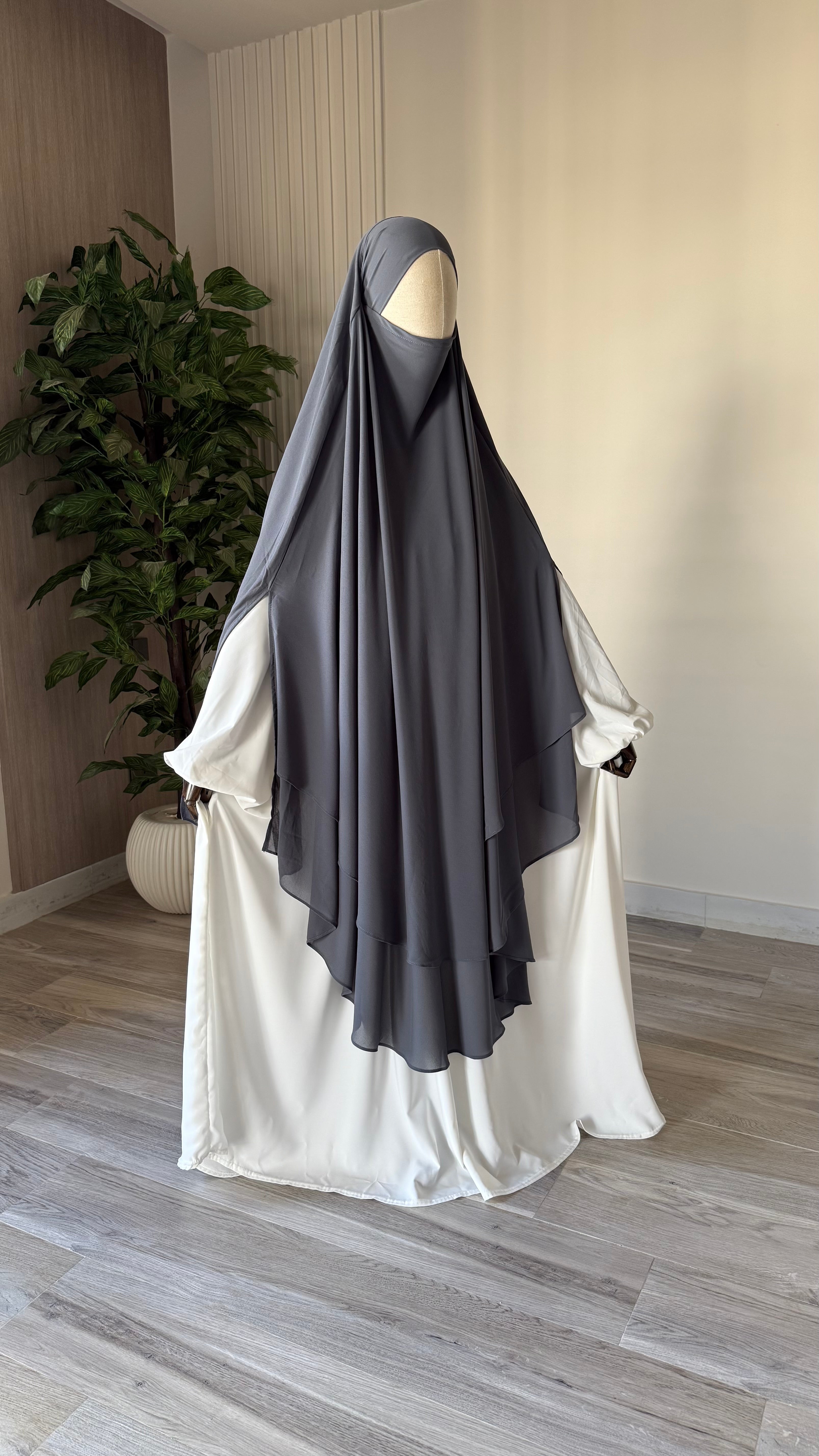 Maxi Khimar Mousseline Fentes