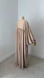 Abaya Manches Ballon Soie De Medine - Assya