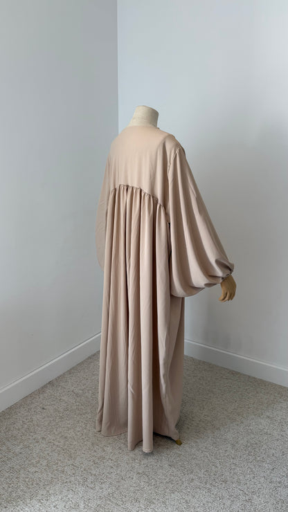 Abaya Manches Ballon Soie De Medine - Assya