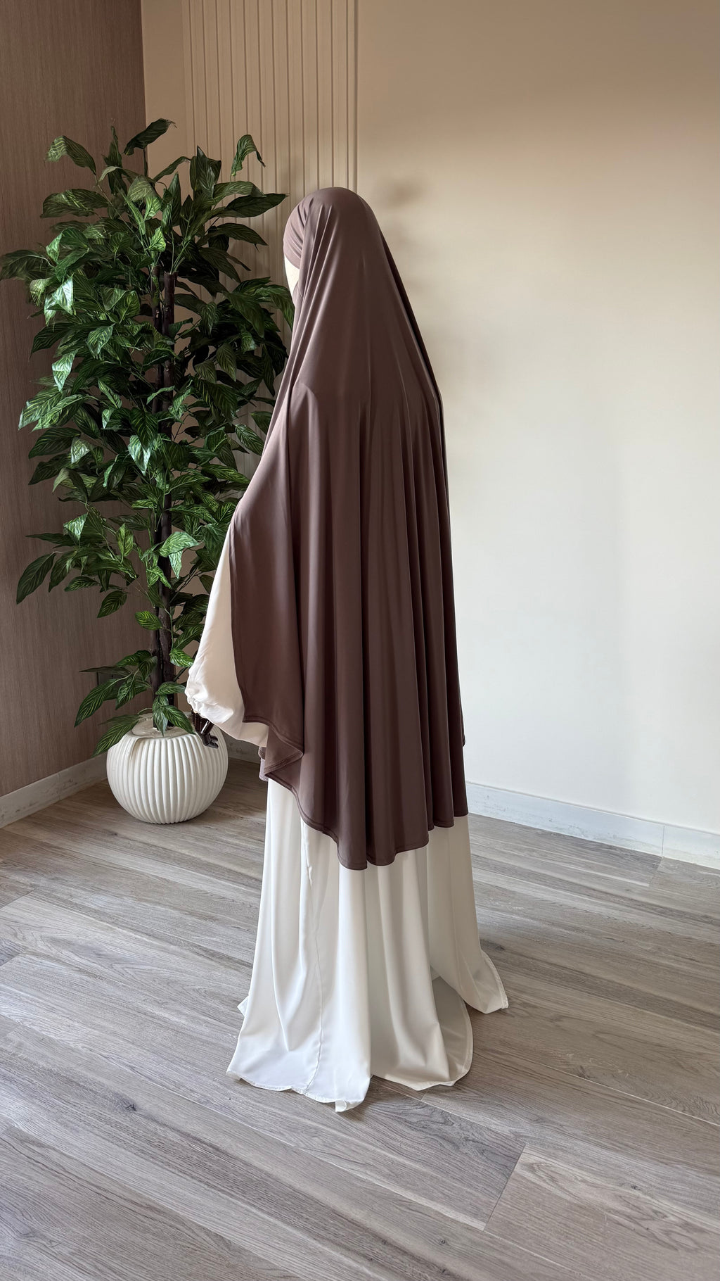 Khimar à fentes Jersey