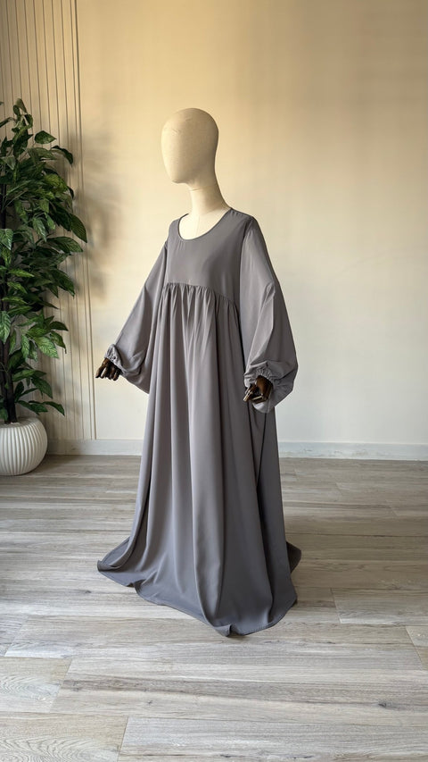 ABAYA Manches Ballon SOIE DE MEDINE - Assya - IMAYZA