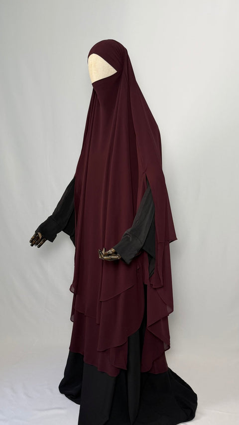 MAXI Khimar MOUSSELINE fentes - IMAYZA