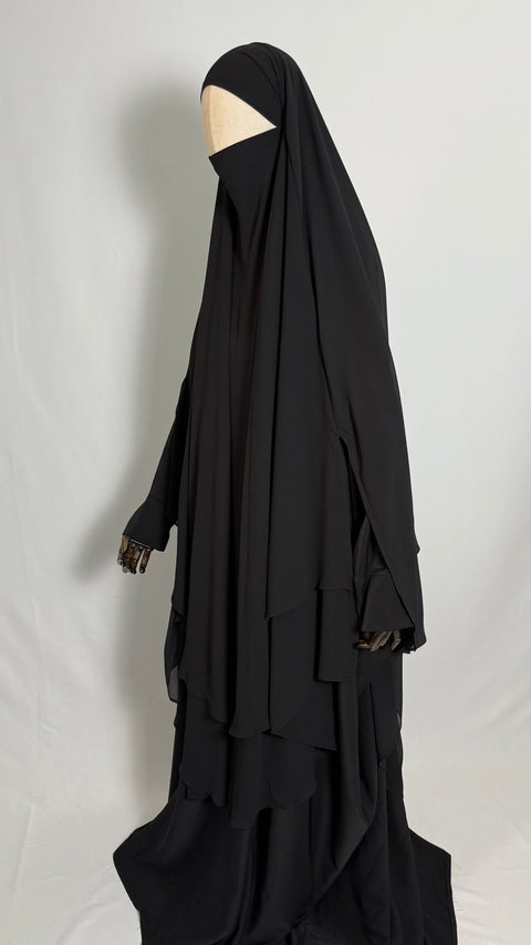 MAXI Khimar MOUSSELINE fentes - IMAYZA
