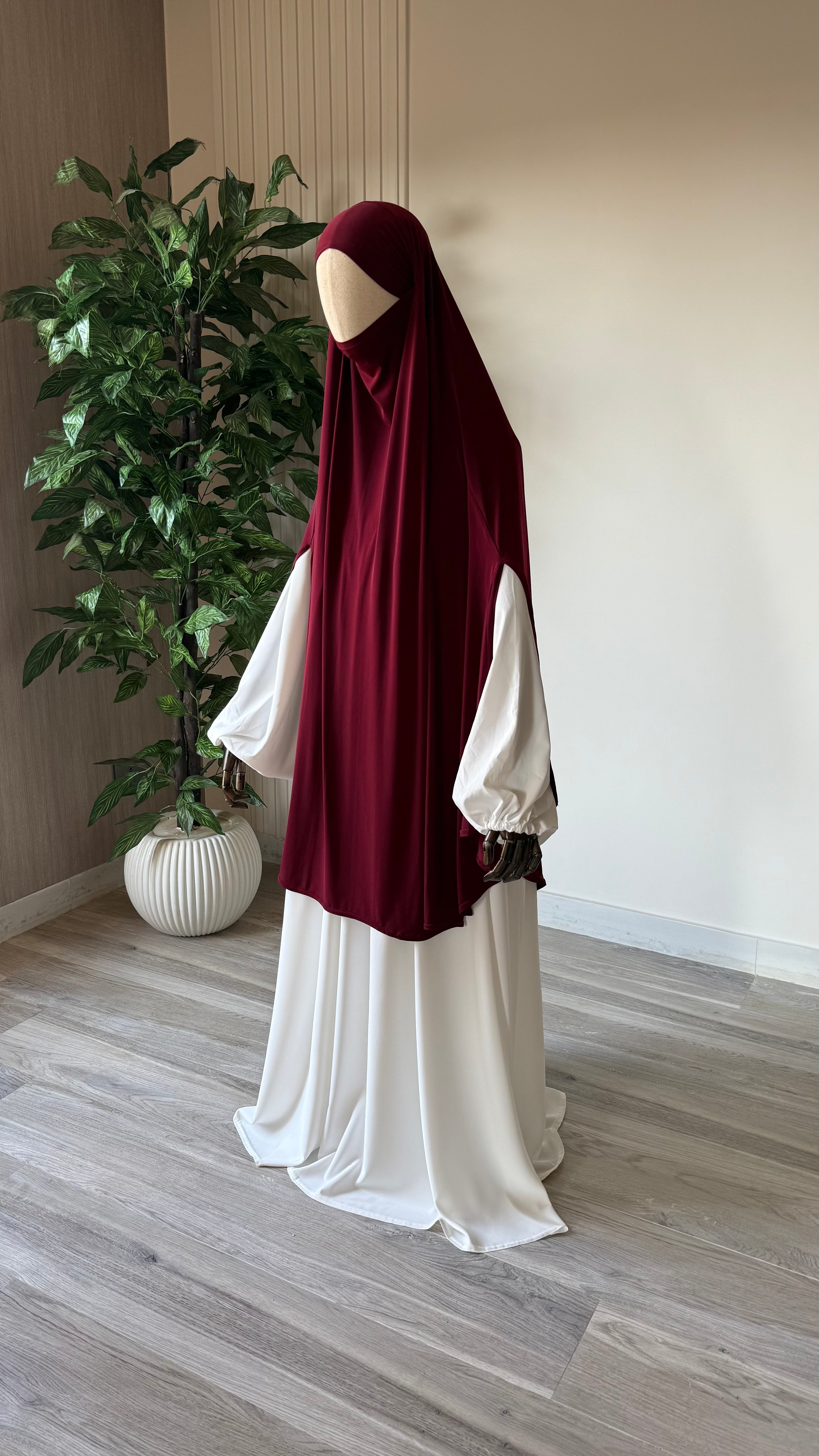 Khimar à fentes Jersey
