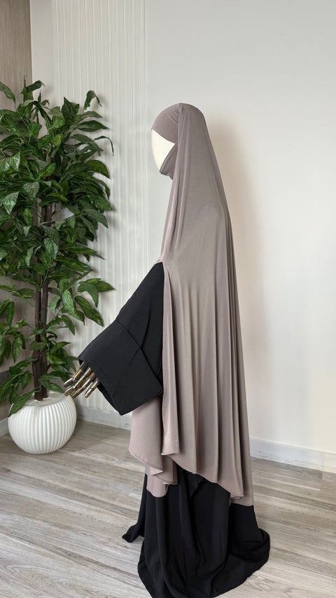 MAXI Khimar Fentes Jersey Premium - IMAYZA