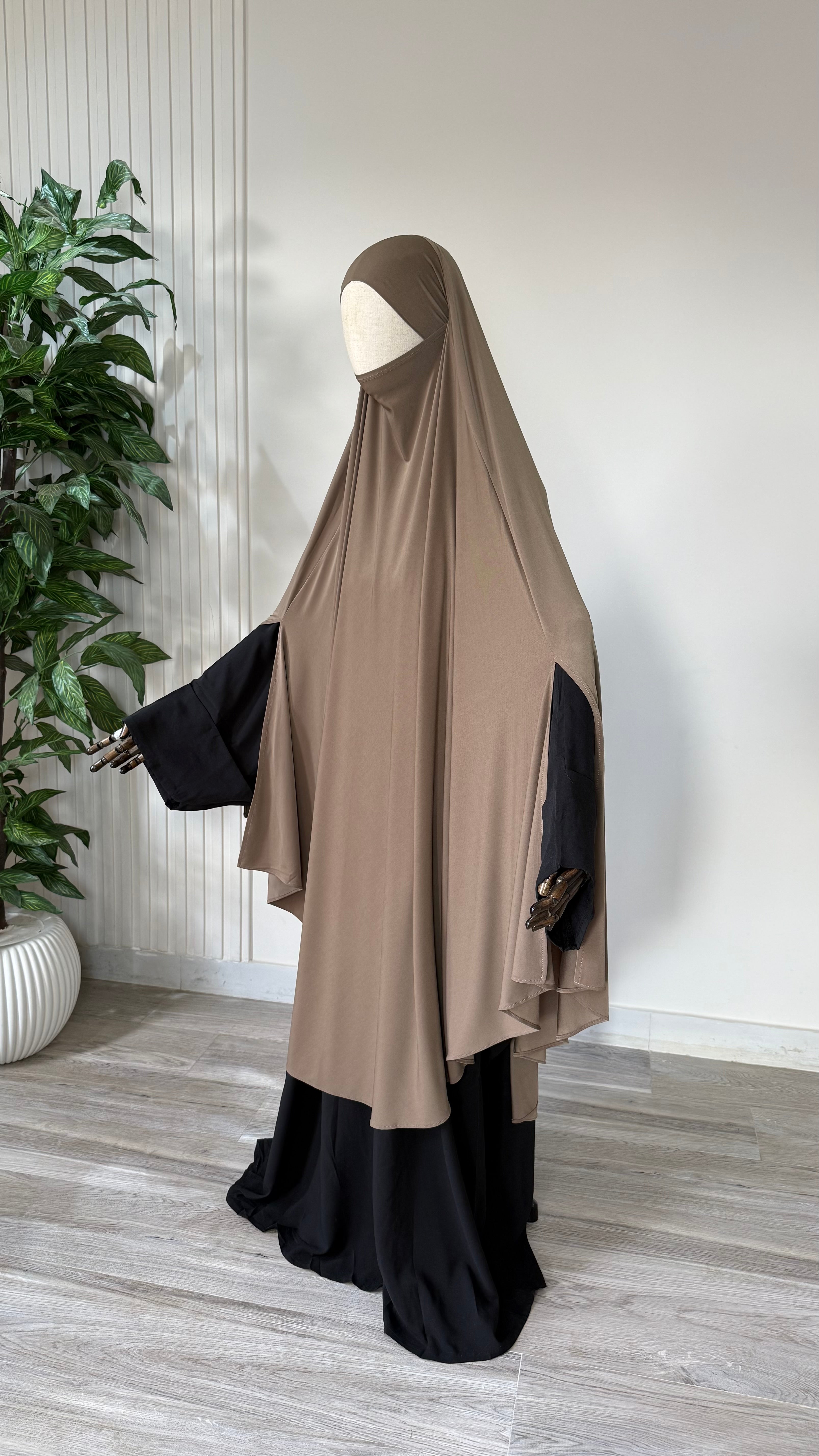MAXI Khimar Fentes Jersey Premium
