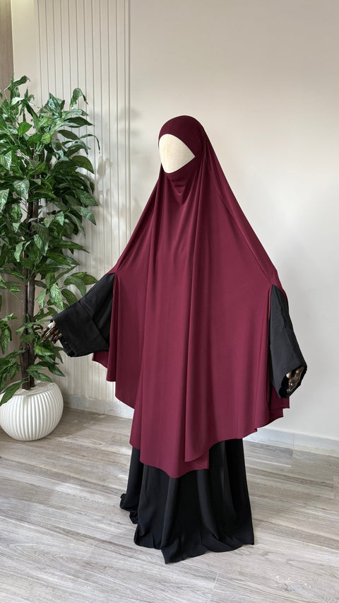 MAXI Khimar Fentes Jersey Premium - IMAYZA