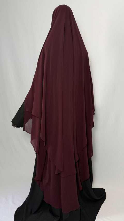 MAXI Khimar MOUSSELINE fentes - IMAYZA