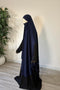 MAXI khimar à FENTES en SOIE DE MEDINE - IMAYZA