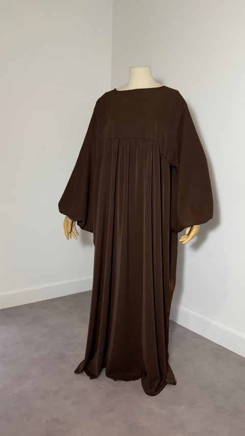 ABAYA Manches Ballon SOIE DE MEDINE - Assya - IMAYZA