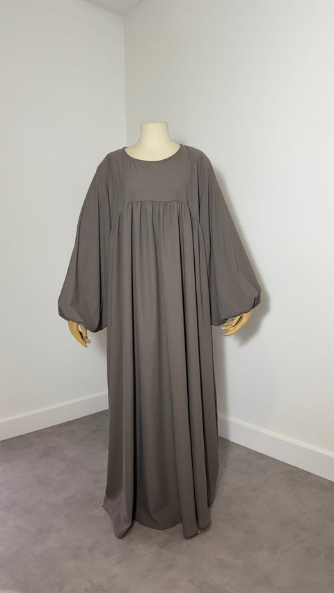 ABAYA Manches Ballon SOIE DE MEDINE - Assya - IMAYZA