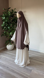 Khimar à fentes Jersey