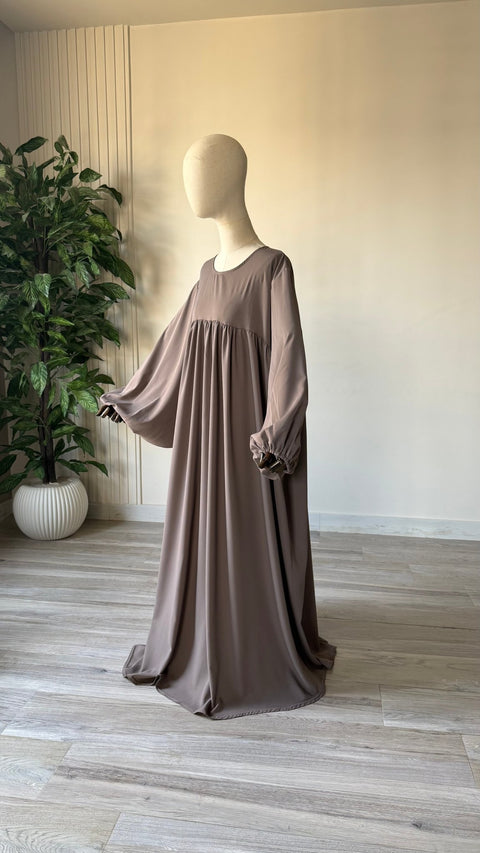 ABAYA Manches Ballon SOIE DE MEDINE - Assya - IMAYZA